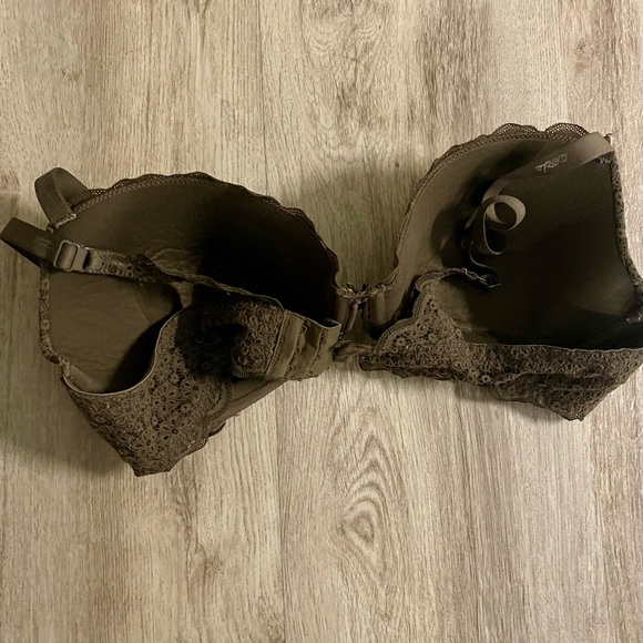 Aerie Women's Gray Lace Lined Demi Full Coverage Size 38D - Picture 7 of 8